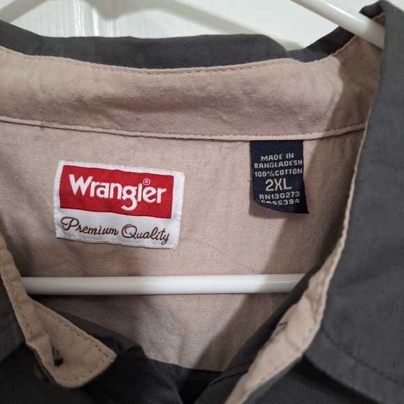 2xl mens wrangler button up shirt - Picture 3 of 4